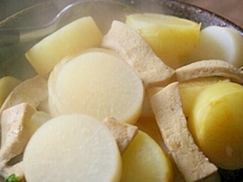 高野豆腐と大根の塩おでん